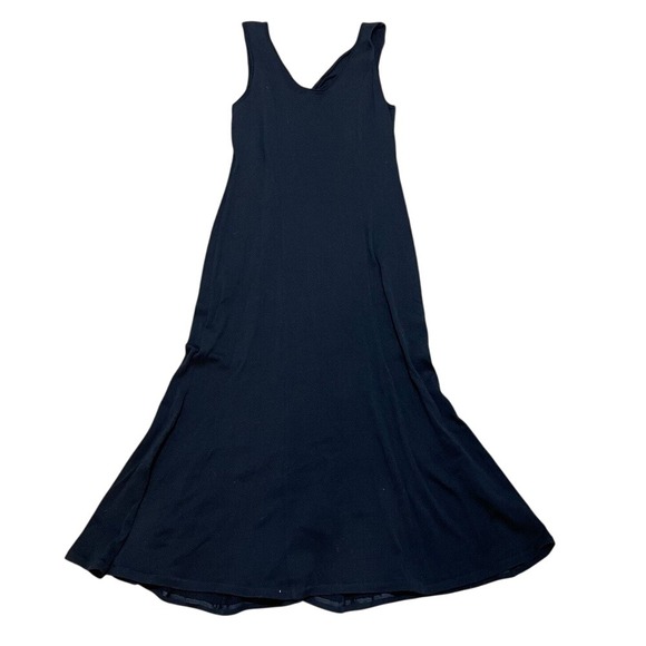 Peruvian Connection Dresses & Skirts - Peruvian Connection Black Pima Cotton Knit Maxi Dress‎ Sleeveless